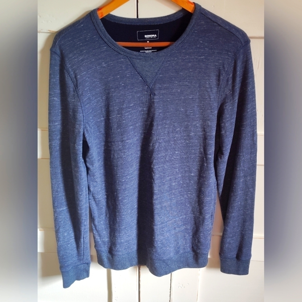 Sonoma Goods For Life Men's Long Sleeve Double Knit Crewneck | Small